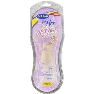 Dr. Scholl’s For Her High Heel 2+ Inch Shoe Inserts. One Pair. Size 6-10. NEW.